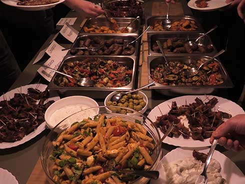 silvesterbuffet im theaterwerk